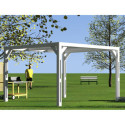 Habrita Tonnelles de jardin Marron Bois massif 10.67m²