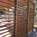 Habrita Tonnelles de jardin Marron Bois massif 21m²