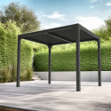 Habrita Pergolas bioclimatiques Gris Aluminium 7.2m²
