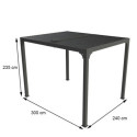 Habrita Pergolas bioclimatiques Gris Aluminium 7.2m²