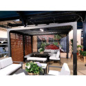 Habrita Pergolas bioclimatiques Gris Aluminium 10.80m²