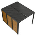 Habrita Pergolas bioclimatiques Gris Aluminium 10.80m²