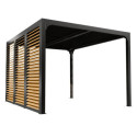 Habrita Pergolas bioclimatiques Gris Aluminium 10.80m²