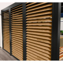 Habrita Pergolas bioclimatiques Gris Aluminium 10.80m²
