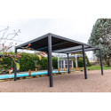 Habrita Pergolas bioclimatiques Gris Aluminium 21.5m²