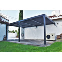 Habrita Pergolas bioclimatiques Gris Aluminium 21.5m²