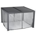 Habrita Moustiquaire pour pergolas Gris PVC