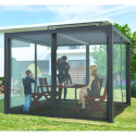 Habrita Moustiquaire pour pergolas Gris PVC