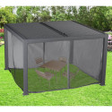 Habrita Moustiquaire pour pergolas Gris PVC