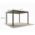 Habrita Pergolas bioclimatiques Gris Aluminium 11.9m²
