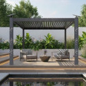 Habrita Pergolas bioclimatiques Gris Aluminium 11.9m²