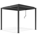 X-Metal Pergolas bioclimatiques Gris Aluminium 9m²