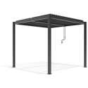 X-Metal Pergolas bioclimatiques Gris Aluminium 9m²
