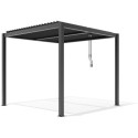 X-Metal Pergolas bioclimatiques Gris Aluminium 9m²