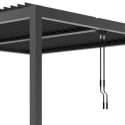 X-Metal Pergolas bioclimatiques Gris Aluminium 9m²