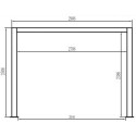 X-Metal Pergolas bioclimatiques Gris Aluminium 9m²