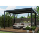 X-Metal Pergolas bioclimatiques Gris Aluminium 12m²