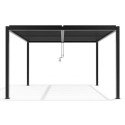 X-Metal Pergolas bioclimatiques Gris Aluminium 16m²