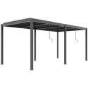 X-Metal Pergolas bioclimatiques Gris Aluminium 17.40m²