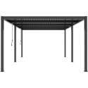 X-Metal Pergolas bioclimatiques Gris Aluminium 17.40m²
