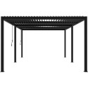 X-Metal Pergolas bioclimatiques Gris Aluminium 17.40m²