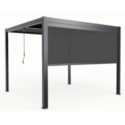X-Metal Stores pour pergolas Gris Aluminium