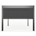 X-Metal Stores pour pergolas Gris Aluminium