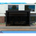 X-Metal Stores pour pergolas Gris Aluminium