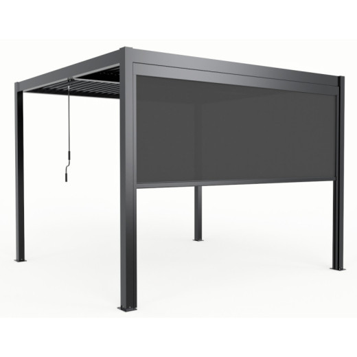 X-Metal Stores pour pergolas Gris Aluminium
