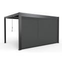 X-Metal Stores pour pergolas Gris Aluminium