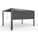 X-Metal Stores pour pergolas Gris Aluminium