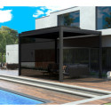 X-Metal Stores pour pergolas Gris Aluminium