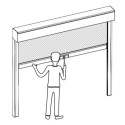 X-Metal Stores pour pergolas Gris Aluminium