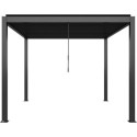 X-Metal Pergolas bioclimatiques Gris Acier galvanisé 9m²