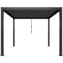 X-Metal Pergolas bioclimatiques Gris Acier galvanisé 9m²