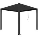 X-Metal Pergolas bioclimatiques Gris Acier galvanisé 9m²