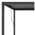 X-Metal Pergolas bioclimatiques Gris Acier galvanisé 9m²