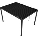X-Metal Pergolas bioclimatiques Gris Acier galvanisé 12m²