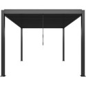 X-Metal Pergolas bioclimatiques Gris Acier galvanisé 16m²