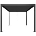 X-Metal Pergolas bioclimatiques Gris Acier galvanisé 16m²