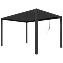 X-Metal Pergolas bioclimatiques Gris Acier galvanisé 16m²