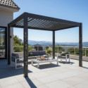 Habrita Pergolas bioclimatiques Gris Aluminium 11.9m²