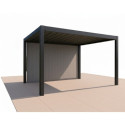 Habrita Pergolas bioclimatiques Gris Aluminium 11.9m²