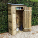 Habrita Armoire de jardin Marron Bois massif 0.6m²