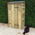 Habrita Armoire de jardin Marron Bois massif 0.6m²