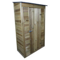 Habrita Armoire de jardin Marron Bois massif 0.6m²