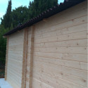 Habrita Garage bois Marron Bois massif 18.90m²