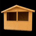 Habrita Armoire de jardin Marron Bois massif 5.76m²