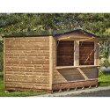 Habrita Armoire de jardin Marron Bois massif 5.76m²