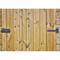Habrita Armoire de jardin Marron Bois massif 5.76m²